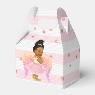 African American Girl Ballerina Shower/Birthday Favour Box