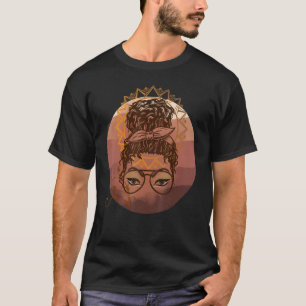 African American Girl Black Princess T-Shirt