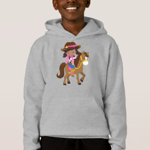 African American Girl, Cowgirl, Sheriff, Horse