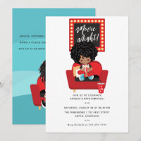 African American Girl Movie Night Sleepover Party