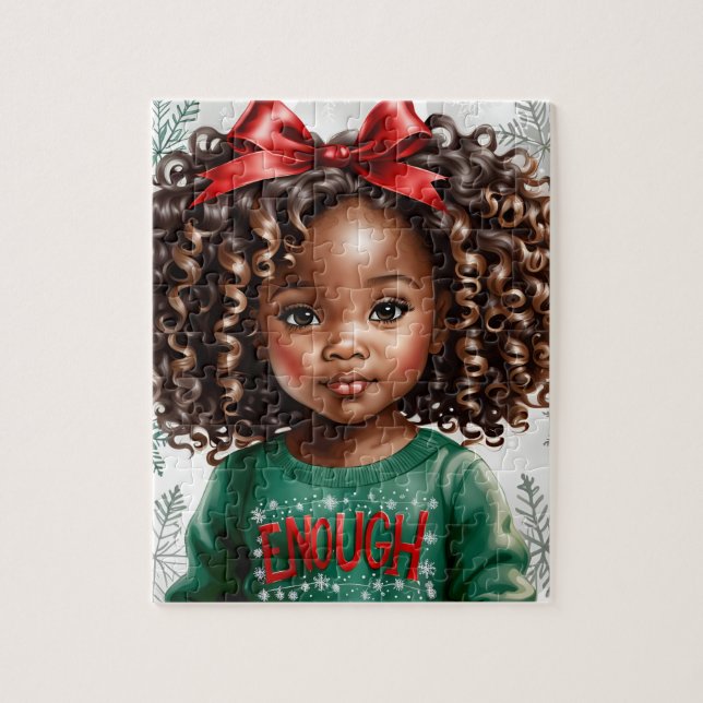 African American Girl Puzzle  (Vertical)