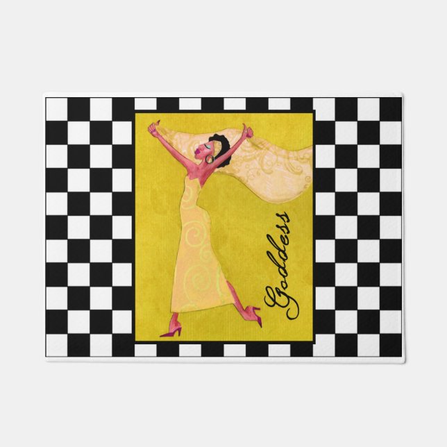 “African American Goddess”  Doormat (Front)