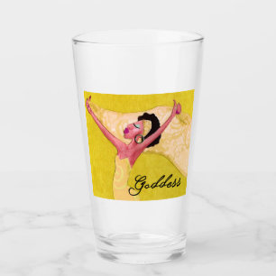 African American Goddess Glass