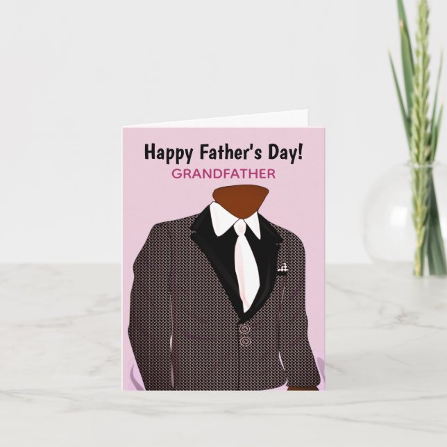 African American Grandfather Father's Day Card (Front)