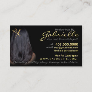 African American Hair Salon Business Cards
