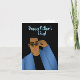 African American Handsome and Gifted Dad Father's  Card