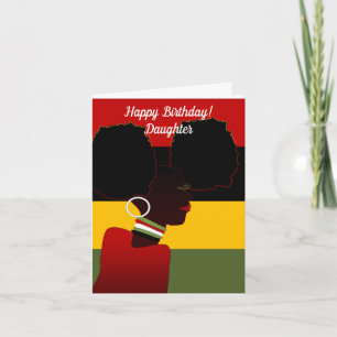 African American Happy Birthday Daughter Card