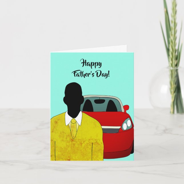 African American Happy Father's Day Card (Front)