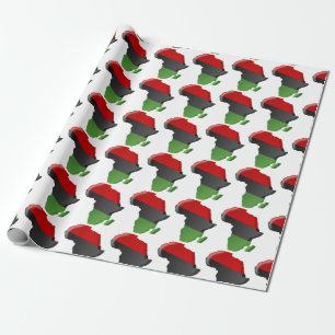 African American, Happy Kwanzaa Wrapping Paper