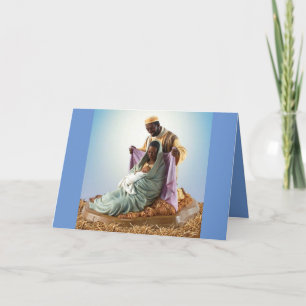 African American Holy Family Christmas Card