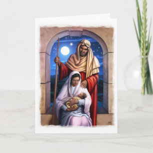 African American Holy Family Christmas Cards