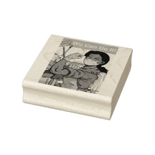 African- American Housekeeping Rubber Stamp