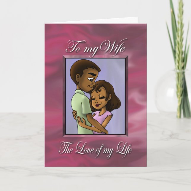 African American Husband and Wife Card (Front)
