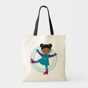 African American Ice Skater - Winter Sports Skatin Tote Bag
