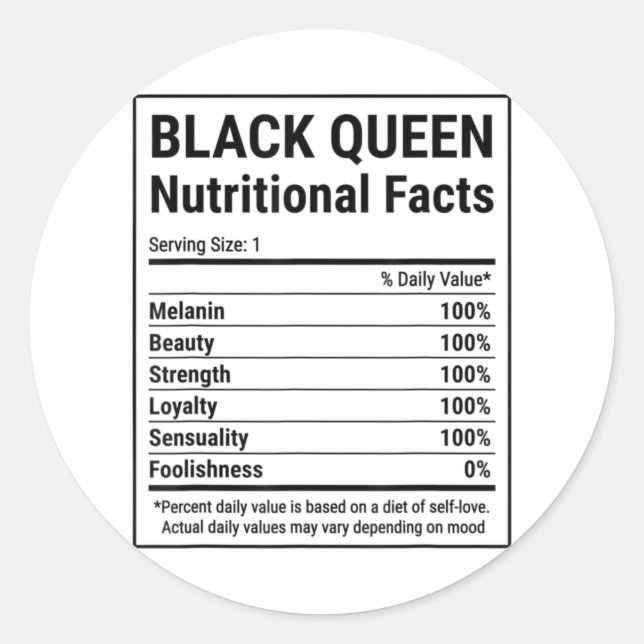 African American Inspired Design for Black History Classic Round Sticker (Front)