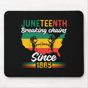African American Juneteenth 1865 Black History Mon Mouse Mat