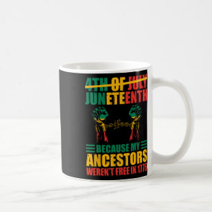 African American Juneteenth Is My Independence Day Coffee Mug