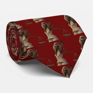 African-American Justice Goddess Lawyer Attorney  Tie