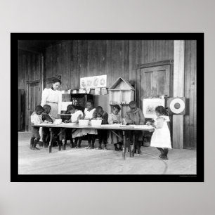 African American Kindergarten in Hampton, VA 1899 Poster