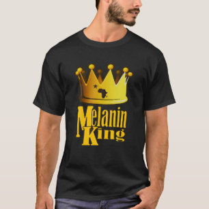 AFRICAN AMERICAN KING BIRTHDAY MAN MELANIN COUPLE  T-Shirt