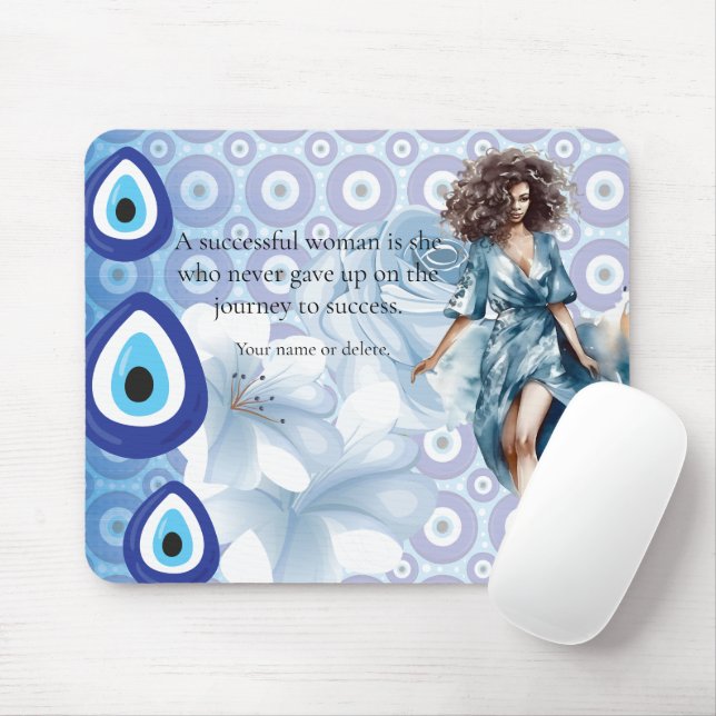 African American Lady boss success  Mouse Mat (With Mouse)