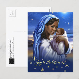 African American Madonna Christmas Postcards