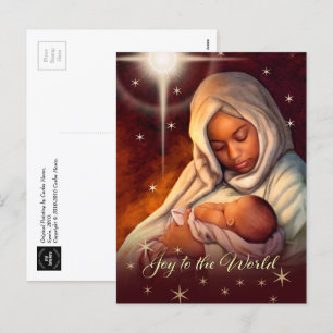 African American Madonna Christmas Postcards