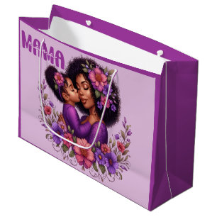 African American Mama & Daughter Mother's Day Large Gift Bag