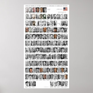 African American Members of Congress 1868-2012 Poster