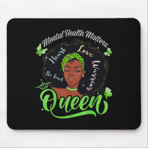 African American Mental Health Problems Woman Warr Mouse Mat