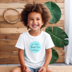 African American Mermaid Two The Sea Birthday Baby T-Shirt