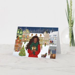 African American Merry Christmas Card