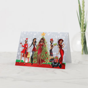 African American Modern Christmas Card
