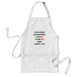 african-american mom, awesome standard apron