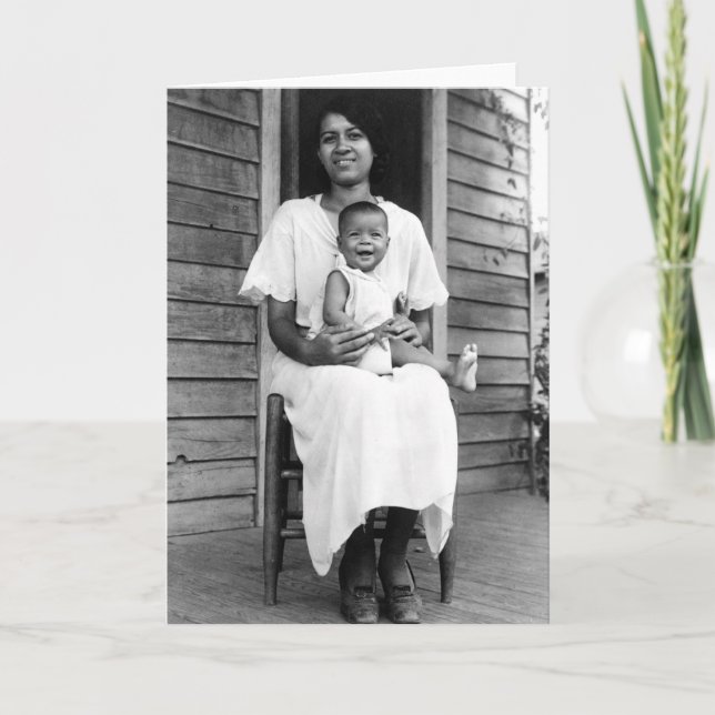 African American Mother and Child Card (Front)