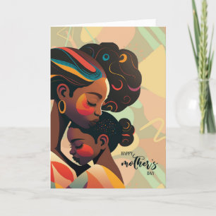 African American Mother and Child Mother's Day Holiday Card