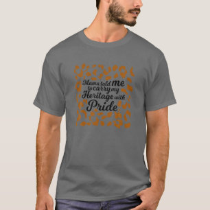 African American Mother Day Black Mum Africa Pride T-Shirt