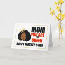 African American Mother's Day  Card