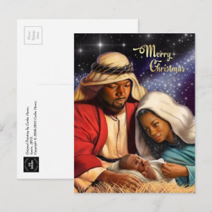 African American Nativity Art Christmas Postcards