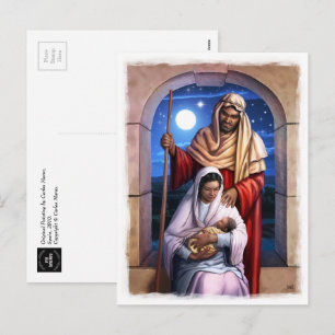 African American Nativity Art Christmas Postcards
