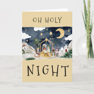 African American Nativity Christmas Card