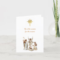 African American Nativity Scene Christmas Card