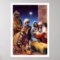 Christmas Nativity Posters &amp; Prints | Zazzle UK