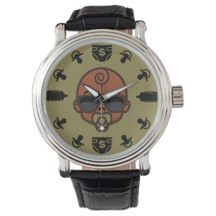 African American New Mummy Wrist Watch