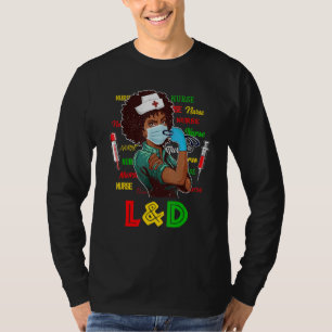 African American Nurse Black History Month Pride B T-Shirt