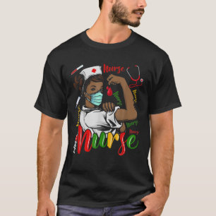 African American Nurse Black History Month Pride B T-Shirt