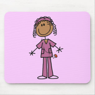 African American Nurse Mouse Mat