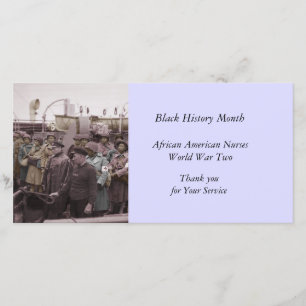 African American Nurses on Shipboard Thank You Card