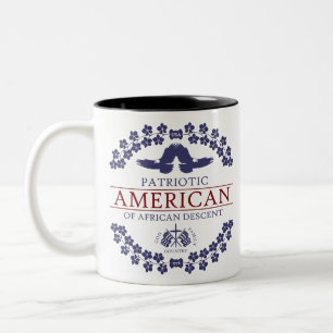 African American PATRIOT Two-Tone Coffee Mug