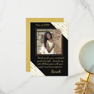 African American Photo Thank You Card